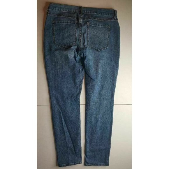 Old Navy Womens Original Mid Rise Size 12 Regular Denim Stretch Blue Jeans - Picture 2 of 8